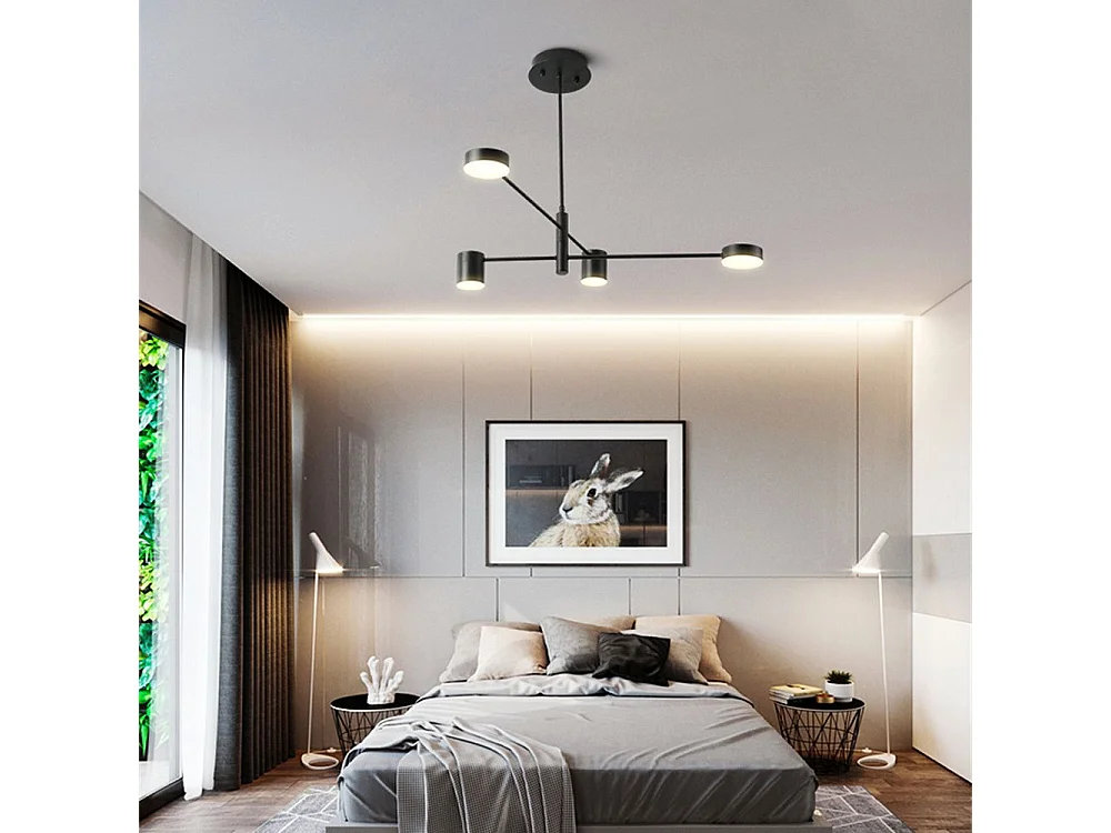 Lampe Suspendue Toolight App596-4C Black