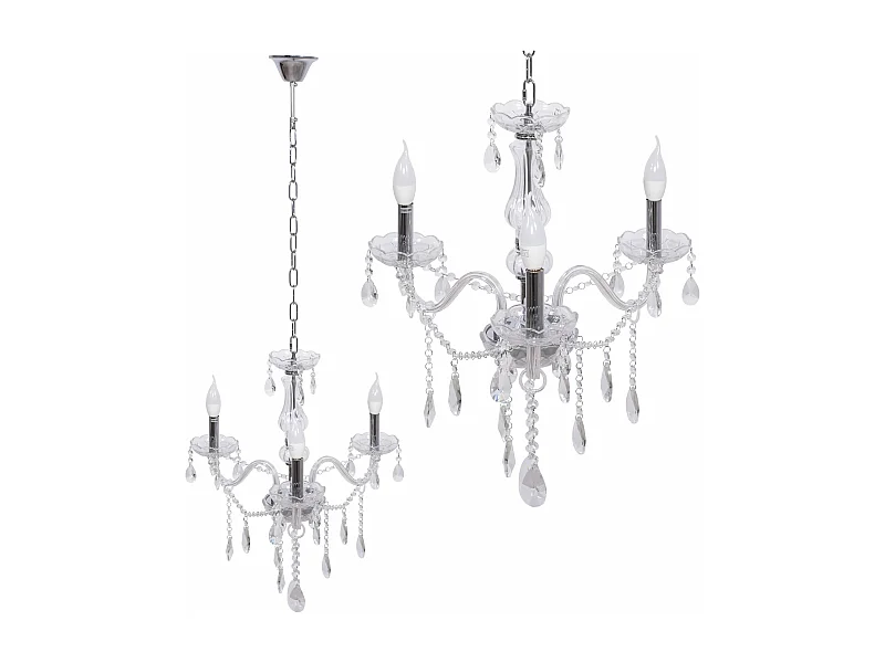 Hängelampe Toolight 300752 3 Transparent