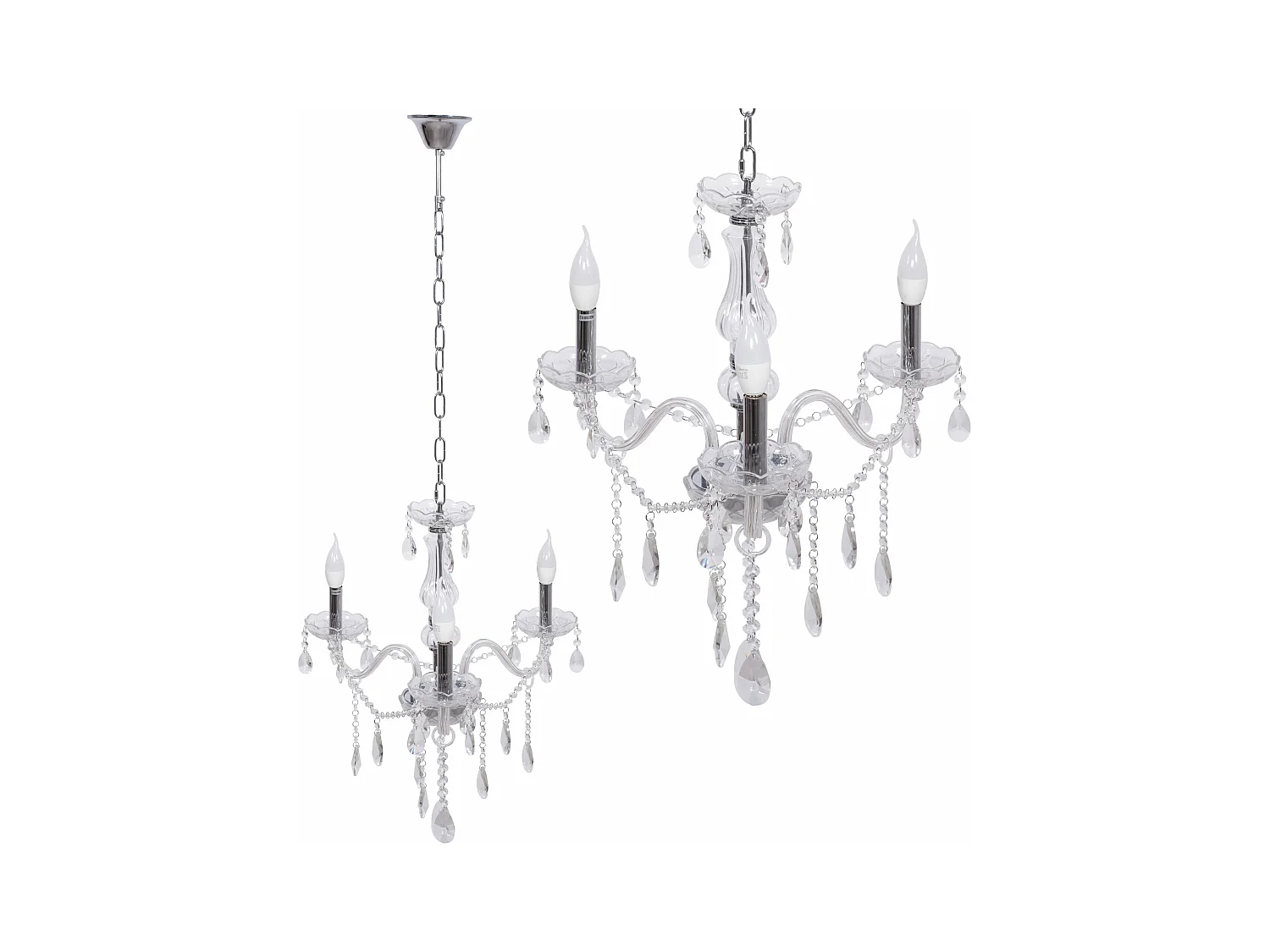 Lampe Suspendue Toolight 300752 3 Transparent