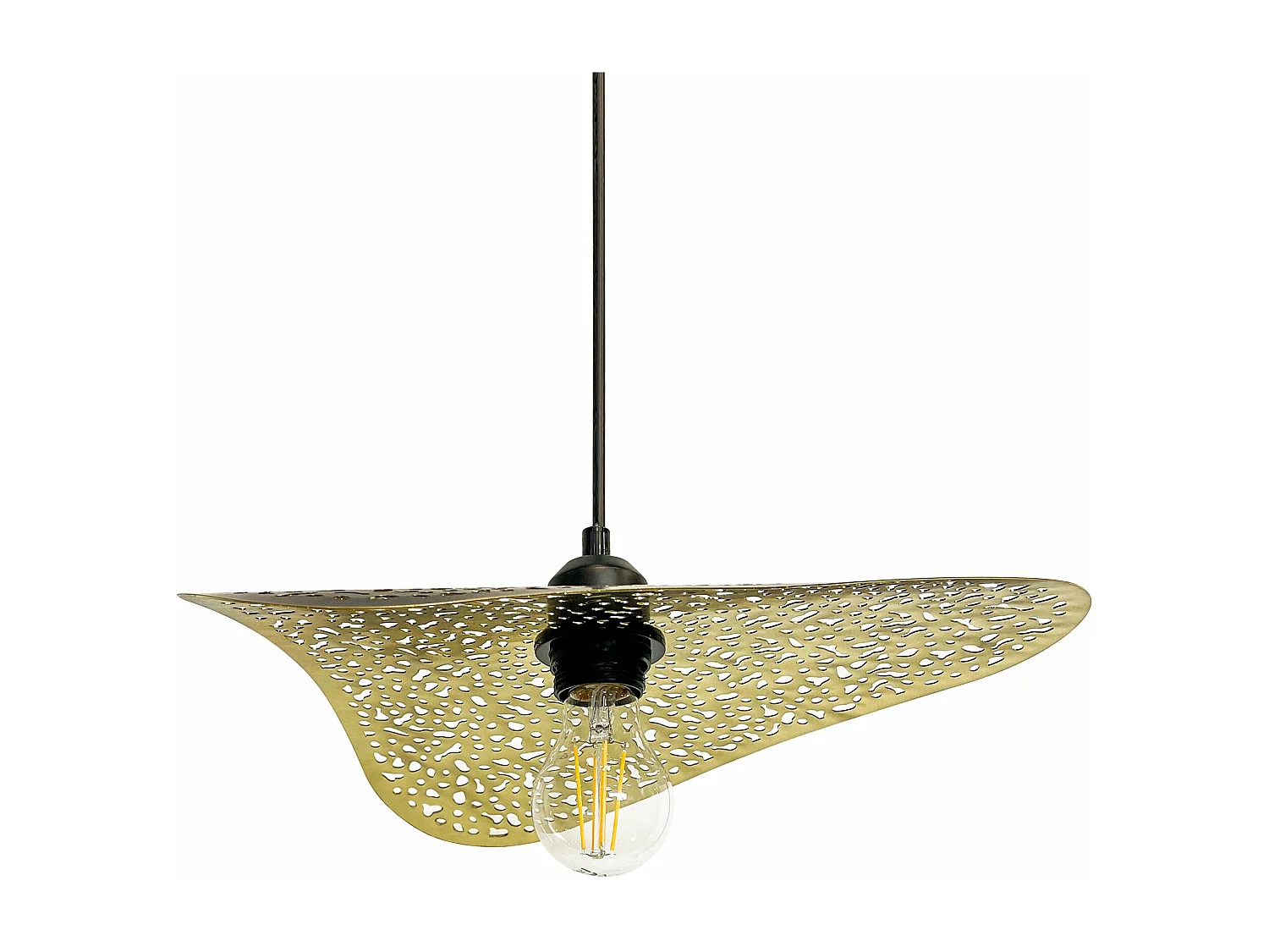 Lampe Suspendue Toolight App1467-1Cp Black Gold