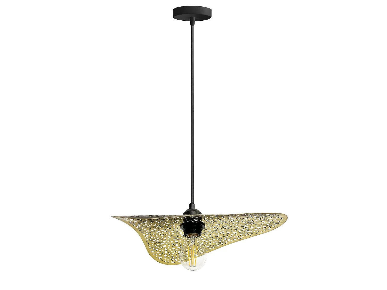 Lampe Suspendue Toolight App1467-1Cp Black Gold