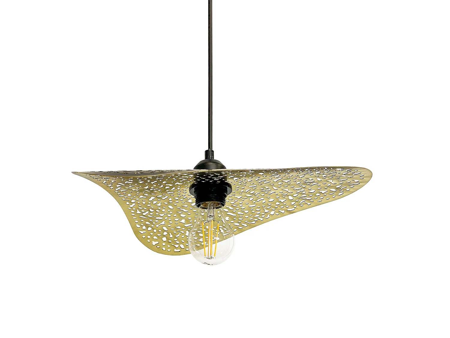 Lampe Suspendue Toolight App1467-1Cp Black Gold