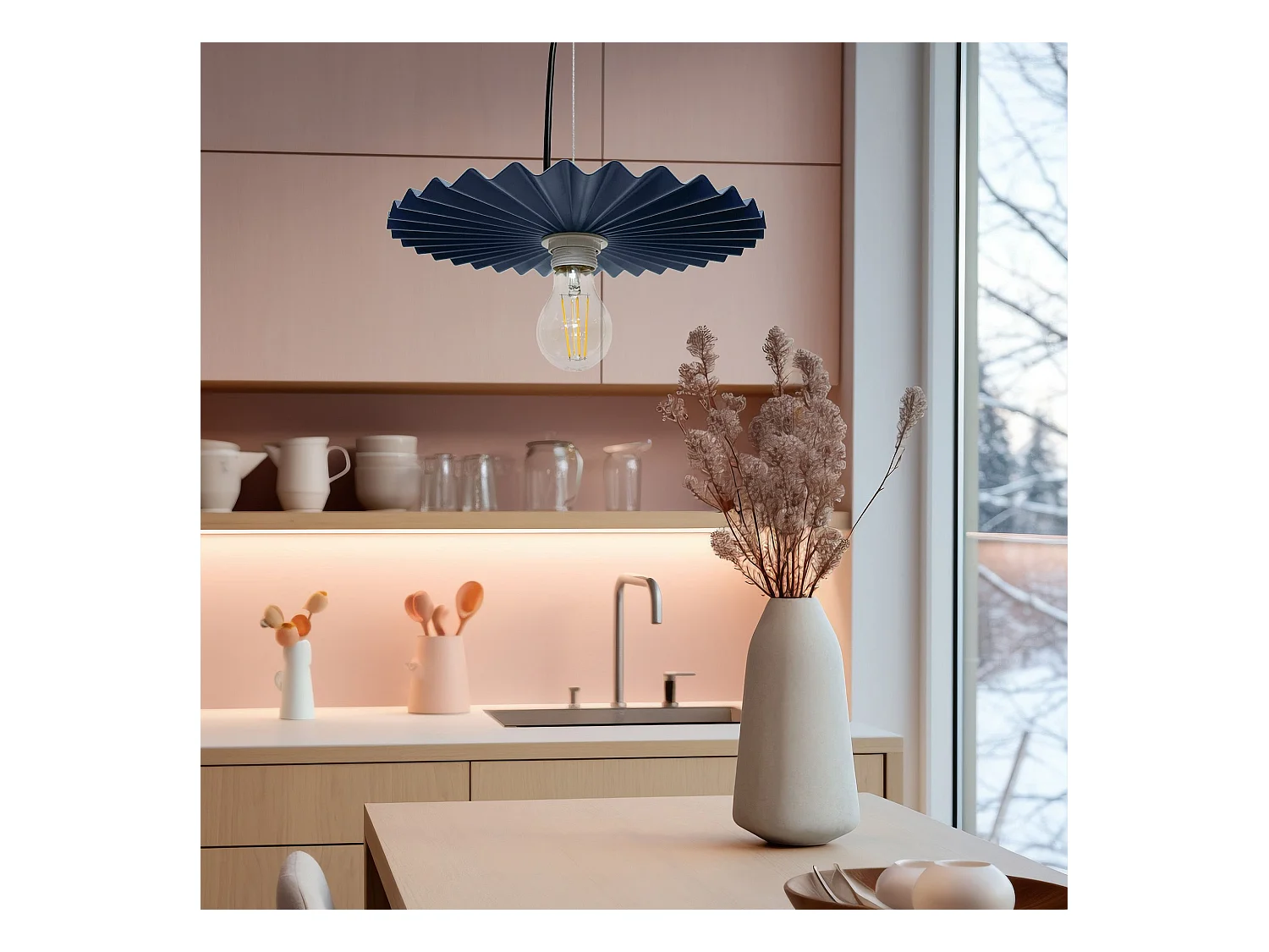 Lampe Suspendue Toolight App1456-1Cp 30Cm Blue