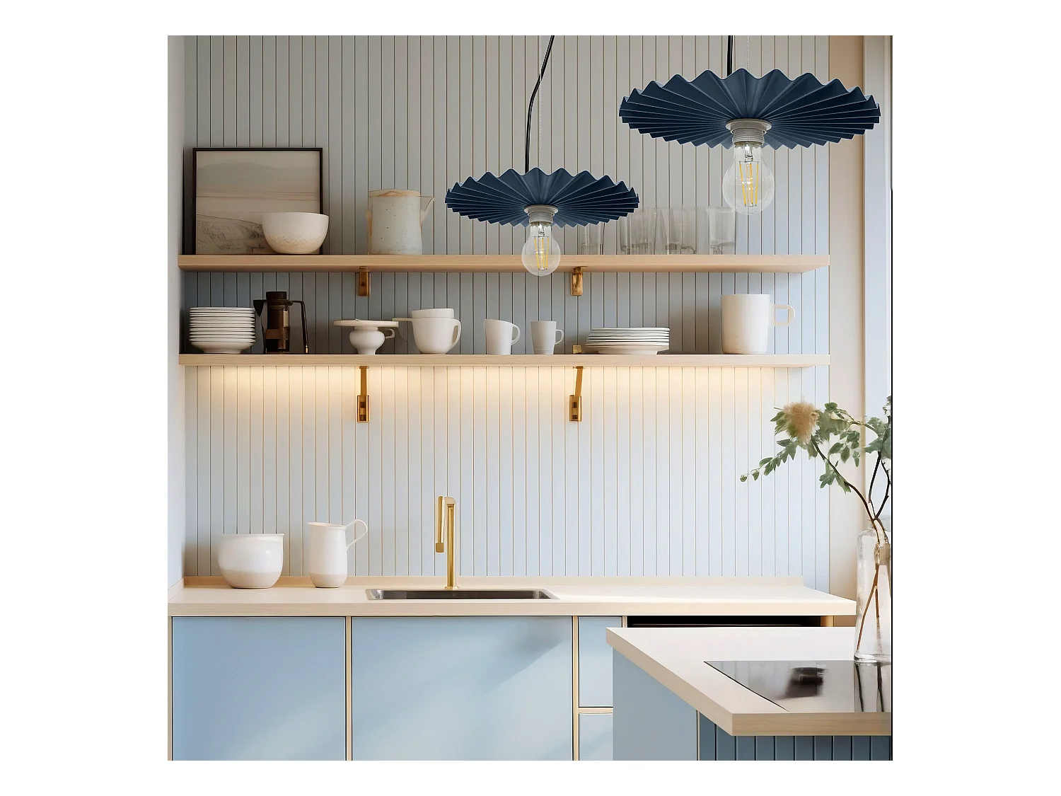 Lampe Suspendue Toolight App1456-1Cp 30Cm Blue