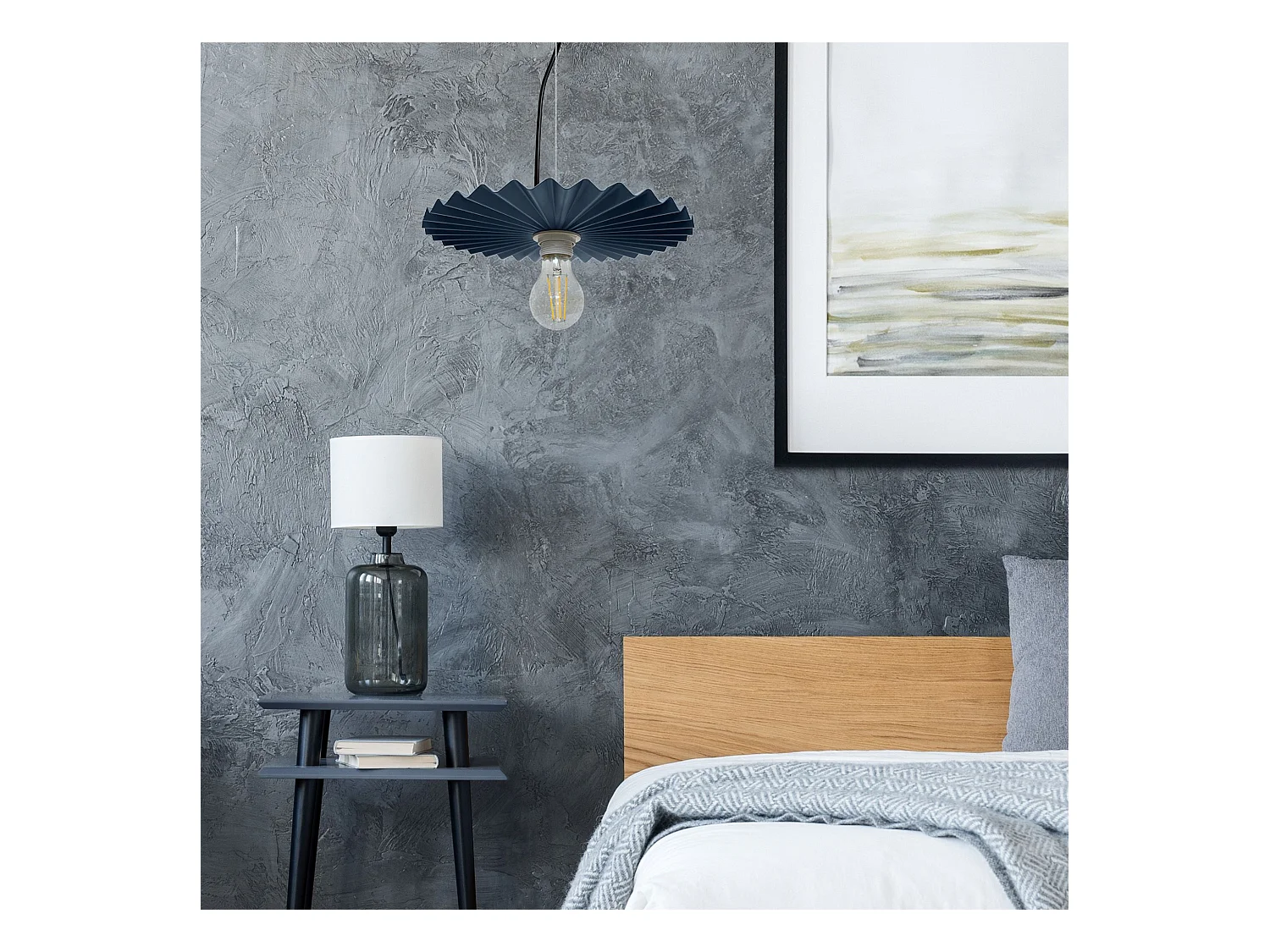 Lampe Suspendue Toolight App1456-1Cp 30Cm Blue