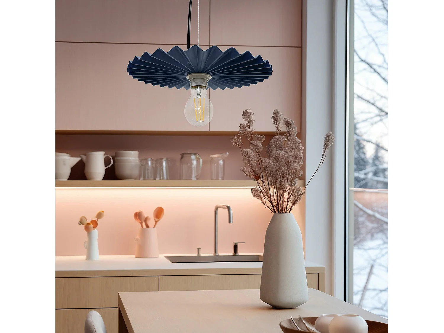 Lampe Suspendue Toolight App1456-1Cp 30Cm Blue