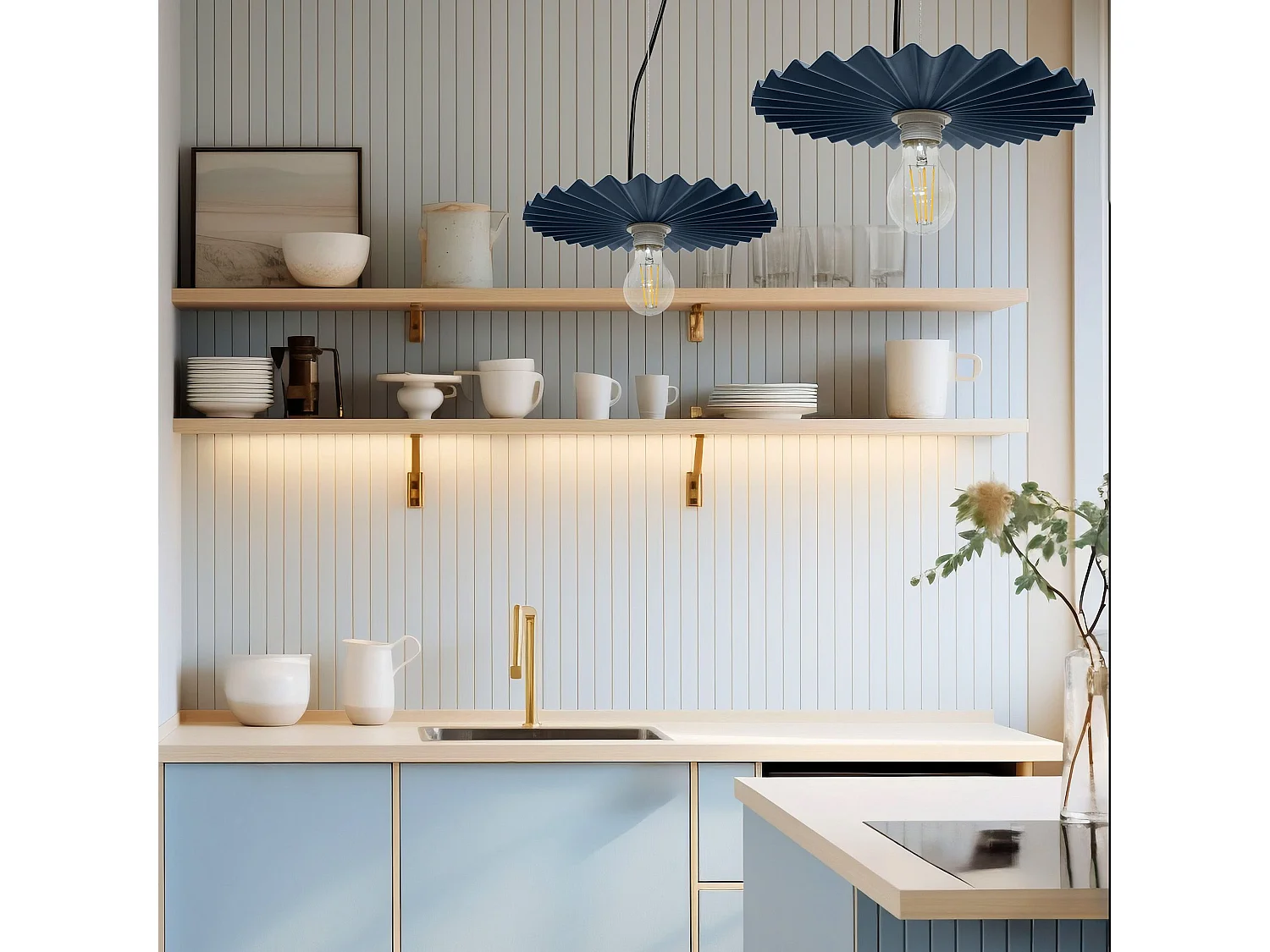 Lampe Suspendue Toolight App1456-1Cp 30Cm Blue