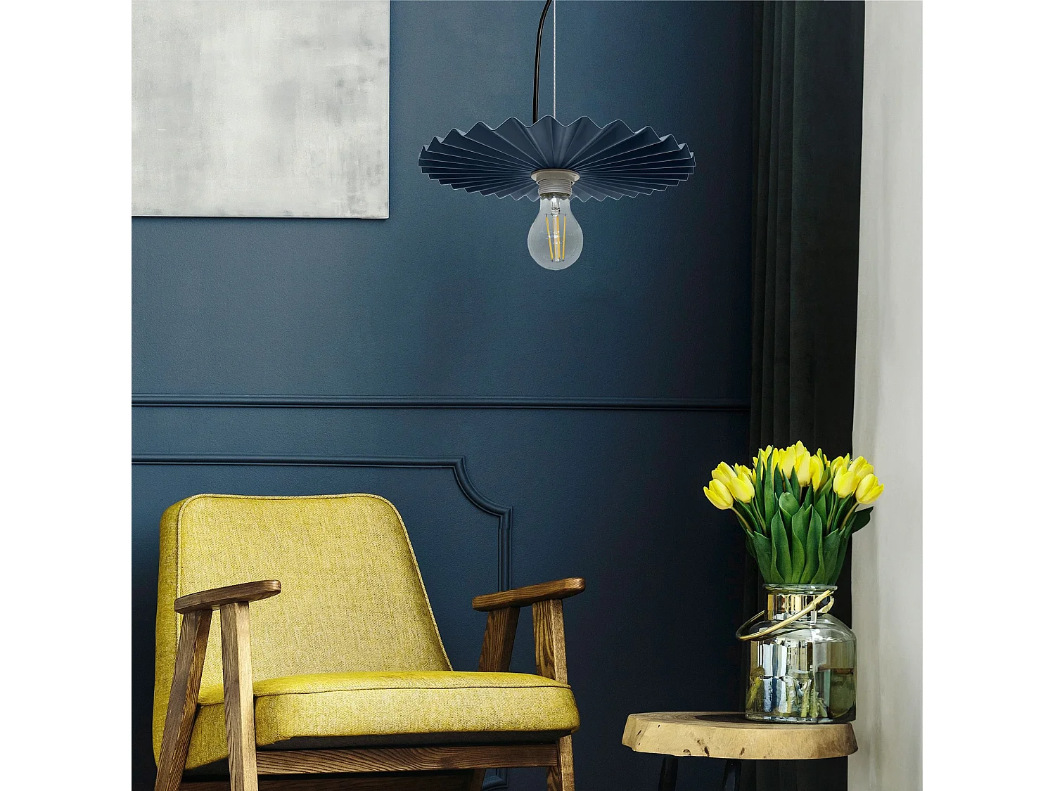 Lampe Suspendue Toolight App1456-1Cp 30Cm Blue