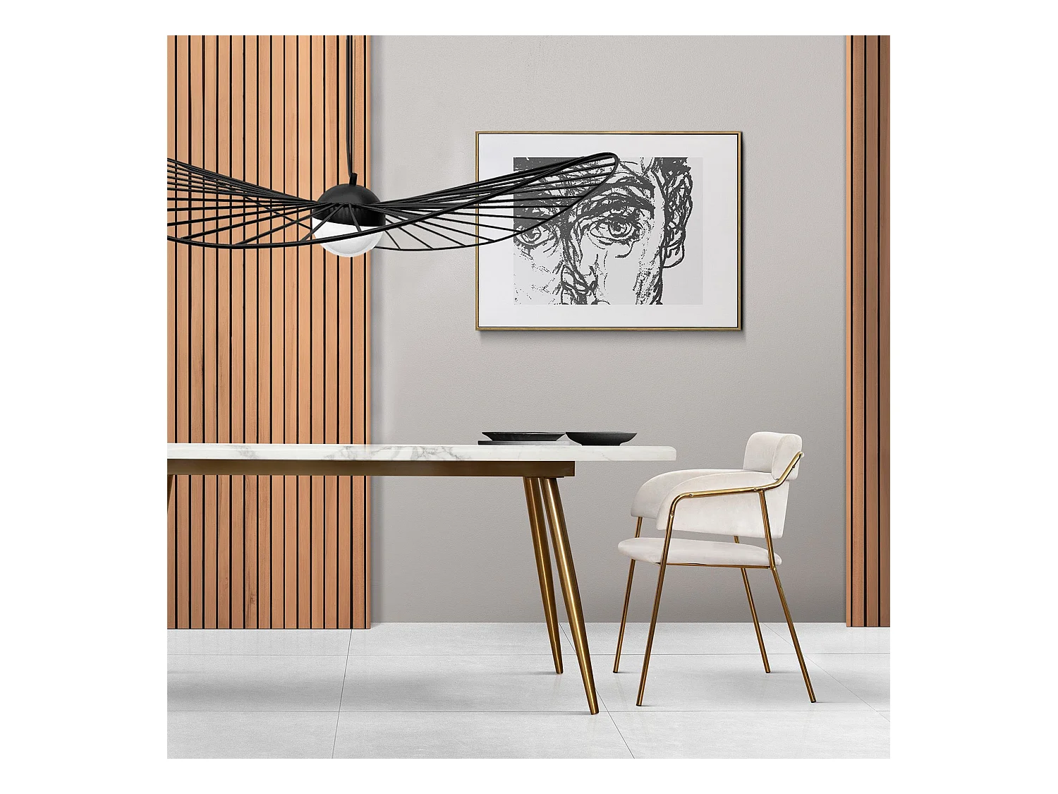 Lampe Suspendue Toolight Led App651-1Cp 60Cm Black