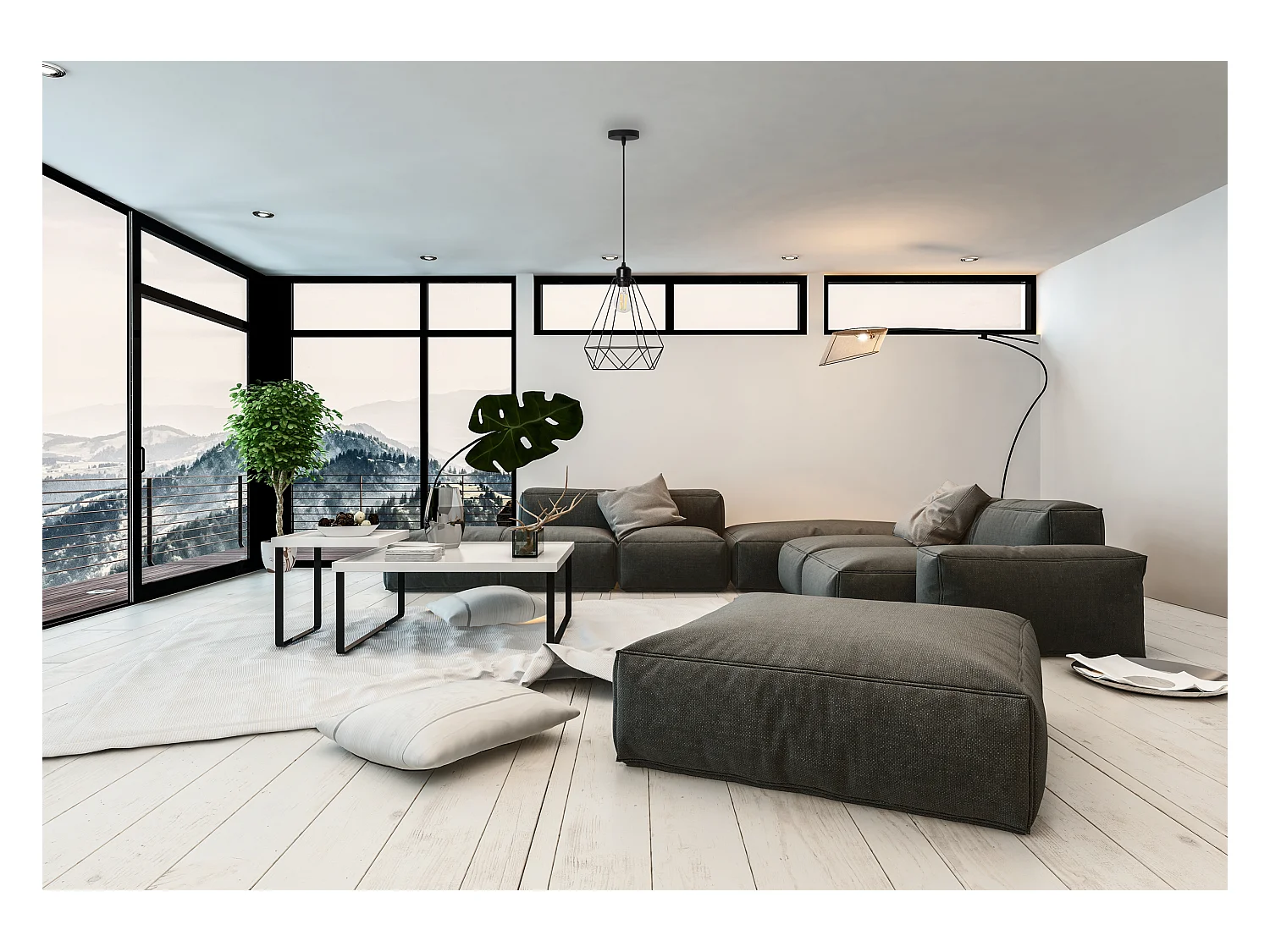 Lampe Suspendue Toolight 180986 Reno Black