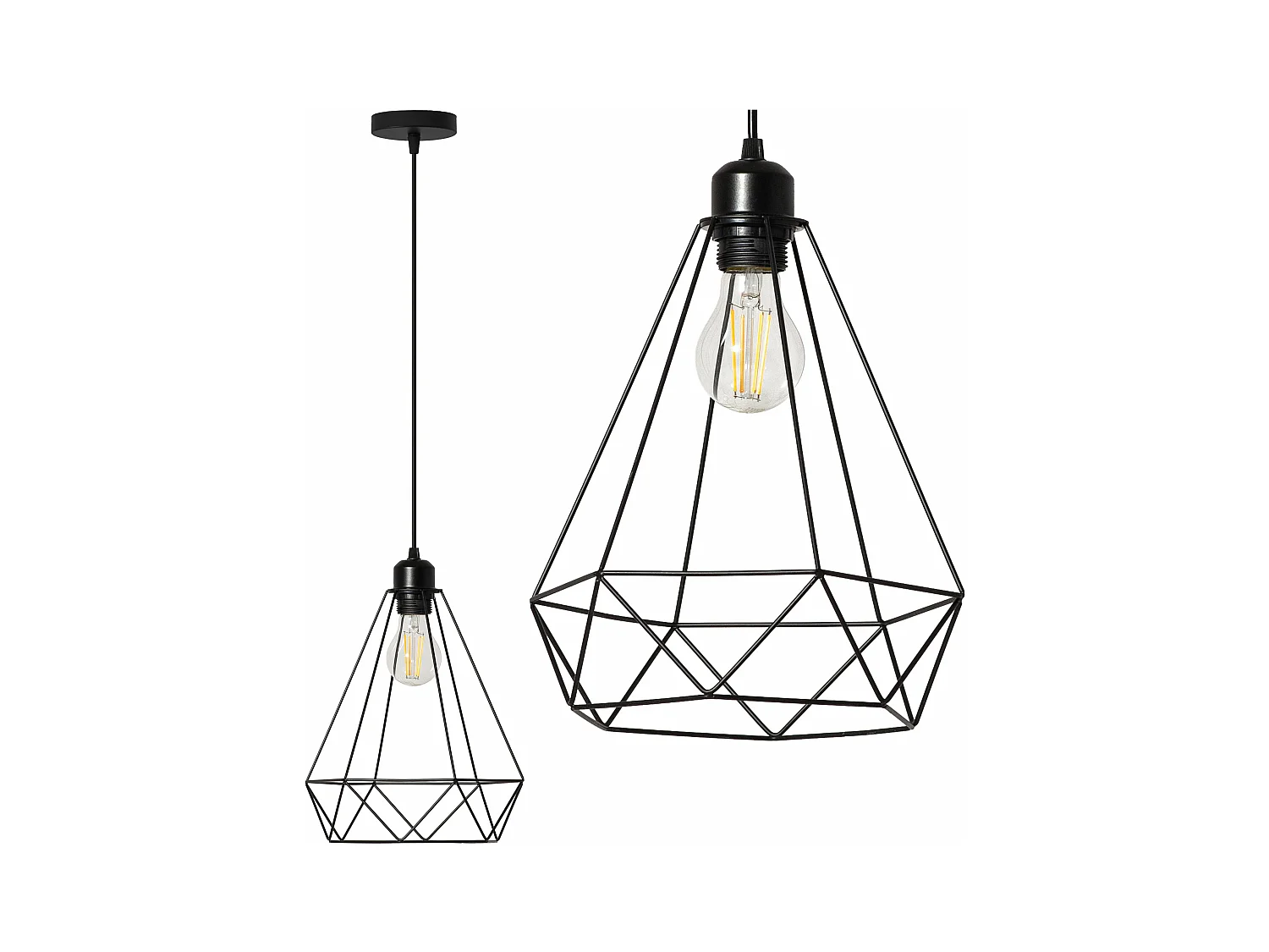 Lámpara Toolight 180986 Reno Black
