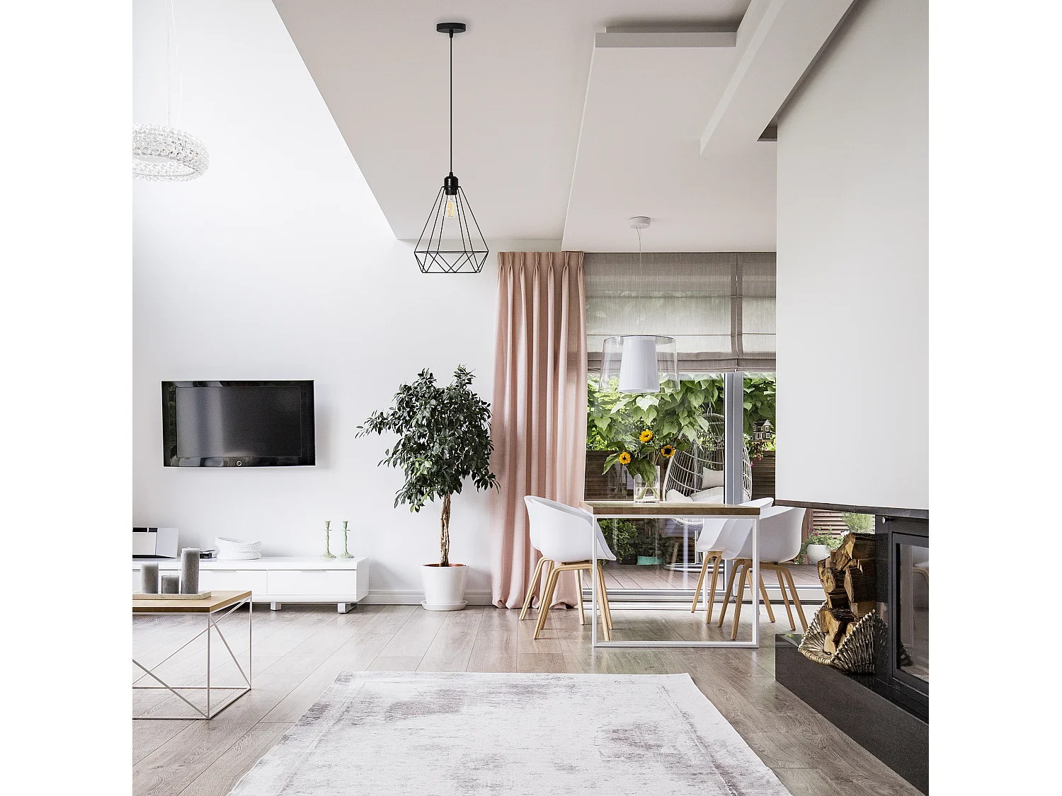 Lampe Suspendue Toolight 180986 Reno Black