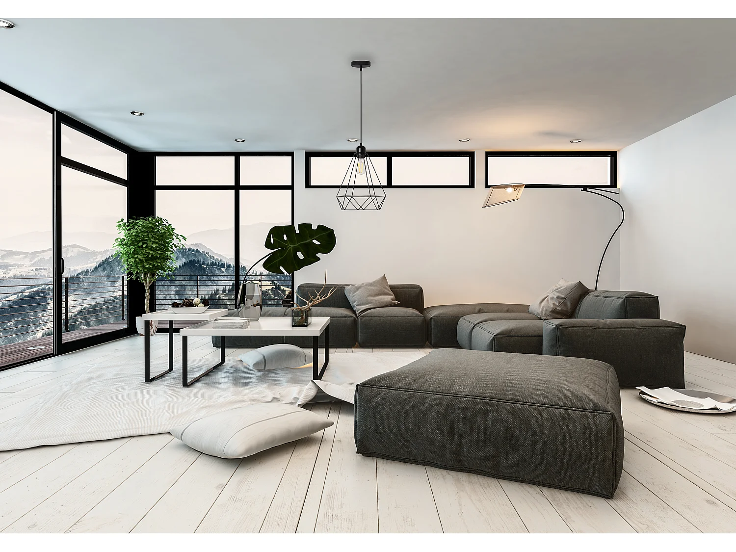 Lampe Suspendue Toolight 180986 Reno Black