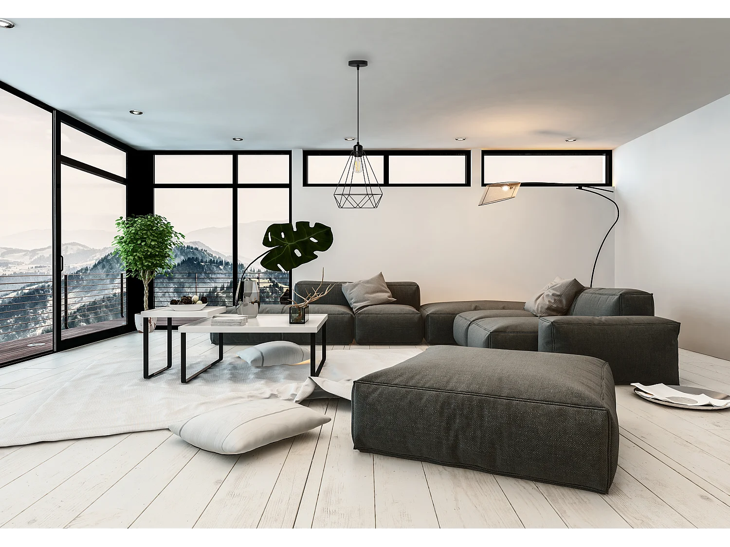 Lampe Suspendue Toolight 180986 Reno Black