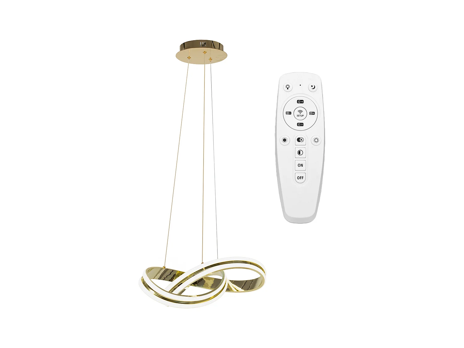 Hängelampe Toolight Led App818-Cp Ring Gold