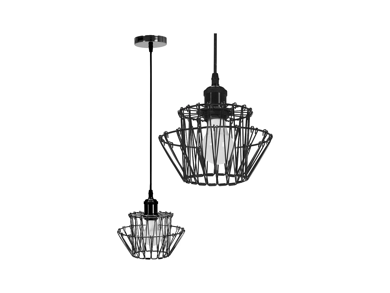 Lampe Suspendue Toolight App941-1Cp Set 36Cm Black