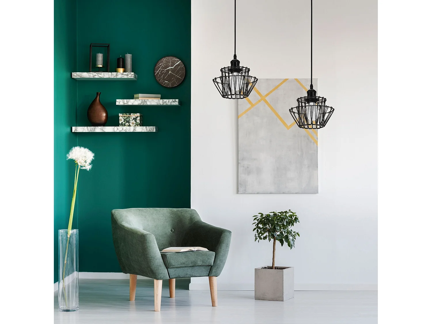 Lampe Suspendue Toolight App941-1Cp Set 36Cm Black