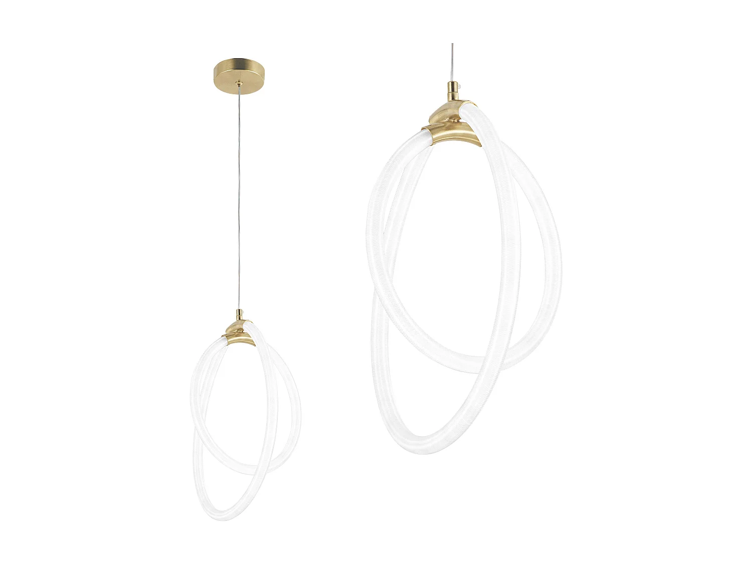Toolight LED G019-CP hængelampe guld 43X22X43CM