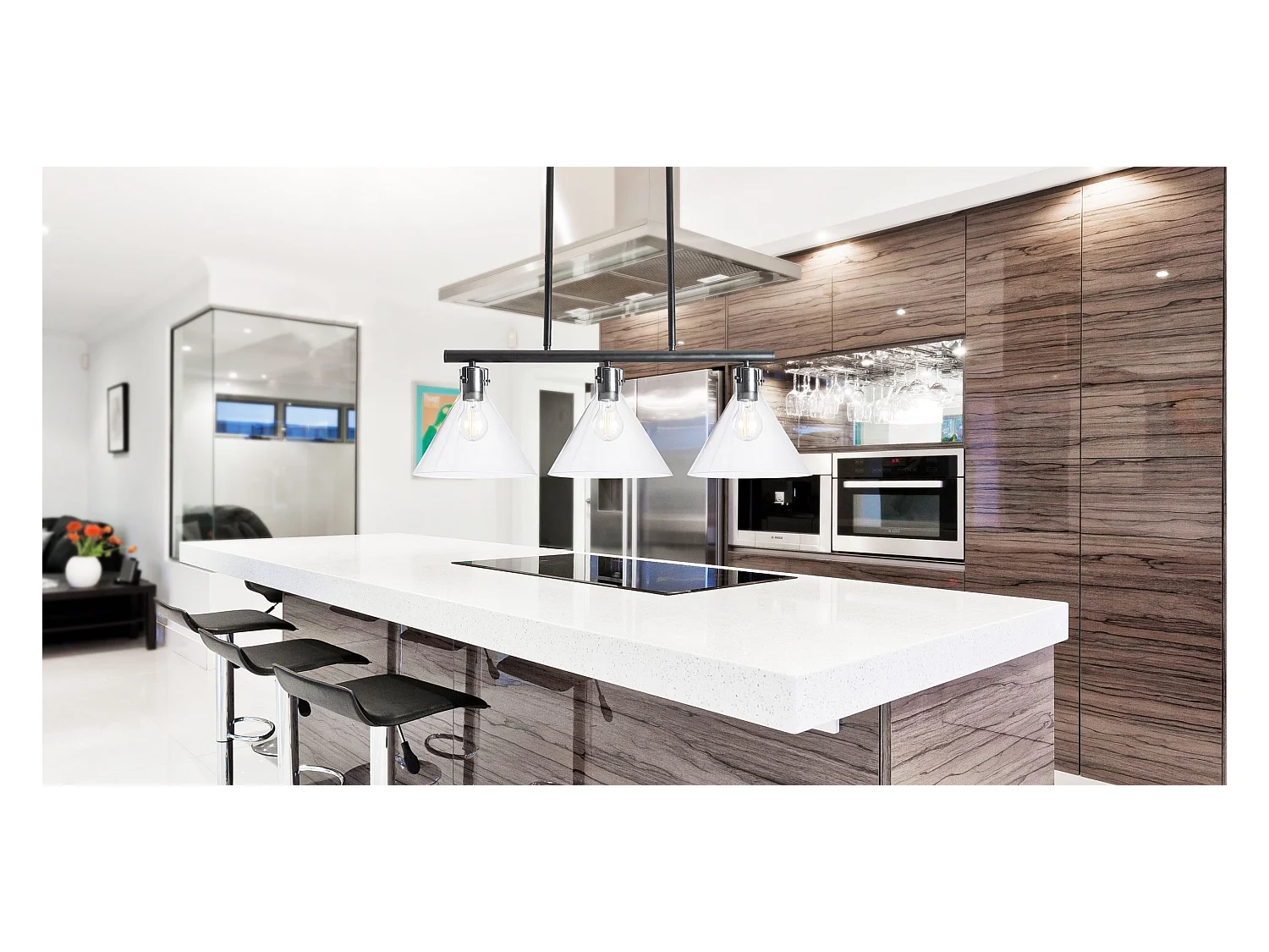 Lampe Suspendue Toolight App318-3Cp Black