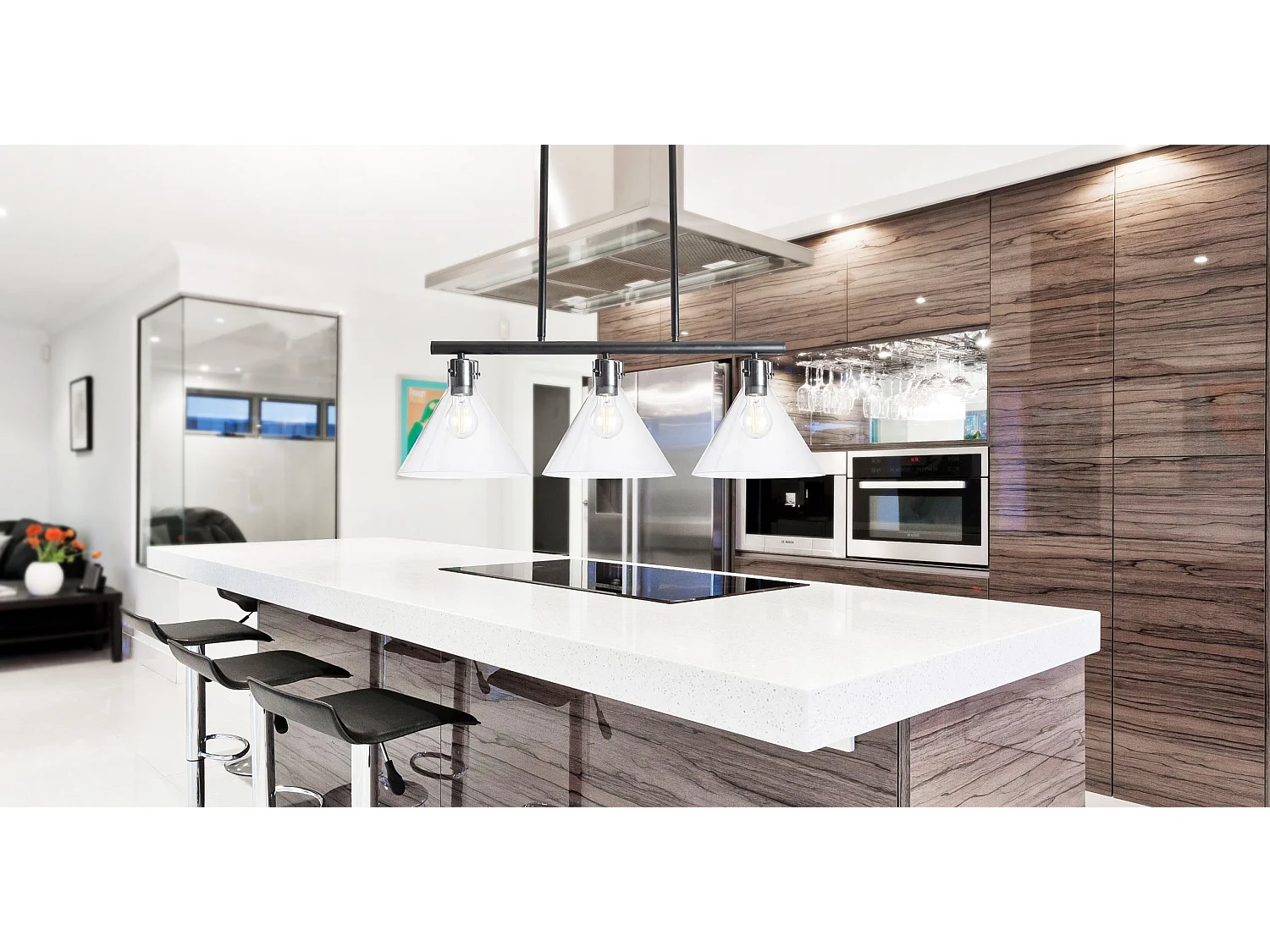 Lampe Suspendue Toolight App318-3Cp Black