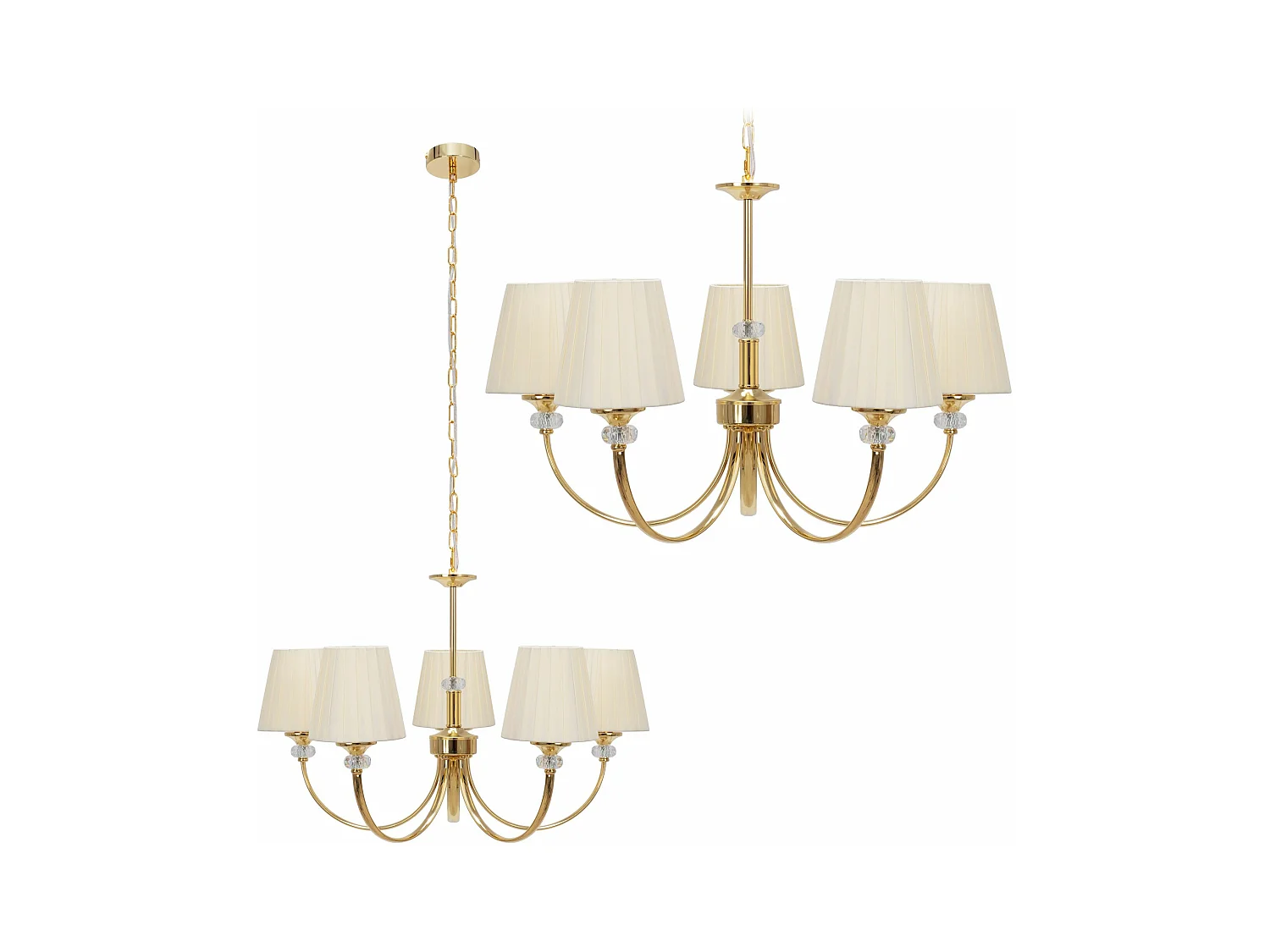 Lampe Suspendue Toolight App1014-5Cp Gold