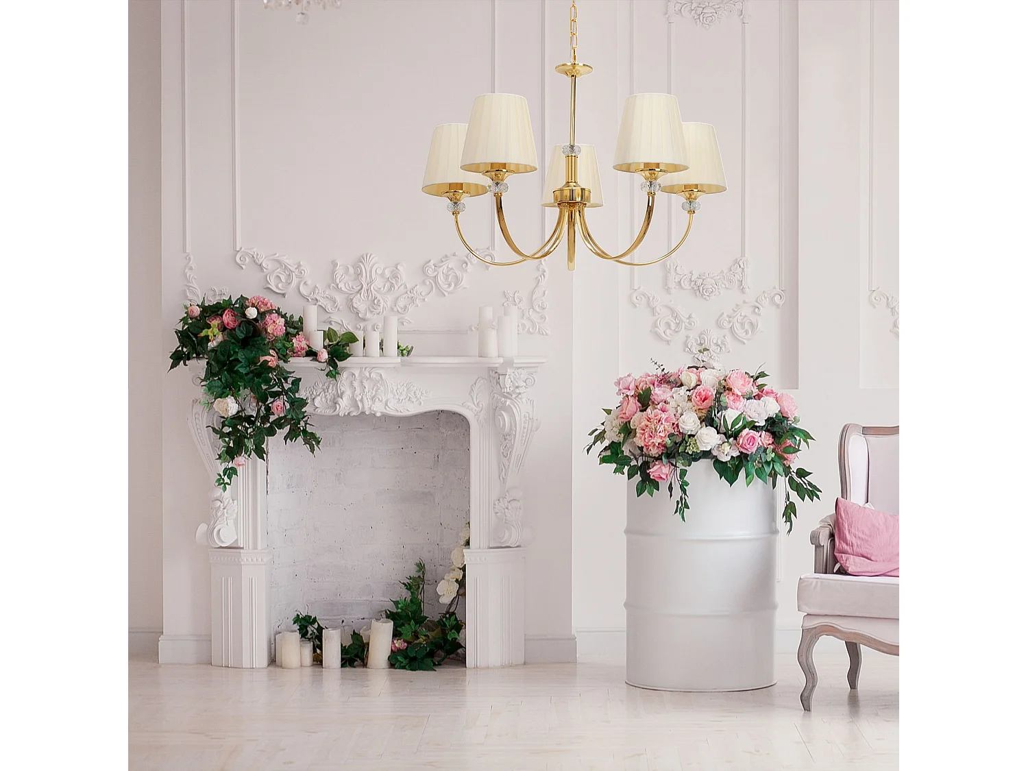 Hanglamp Toolight App1014-5Cp Gold