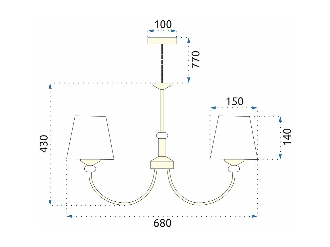 Hanglamp Toolight App1014-5Cp Gold