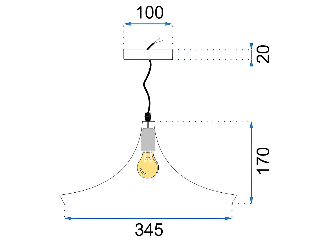 Lampada Toolight App609-1C Costa C Black