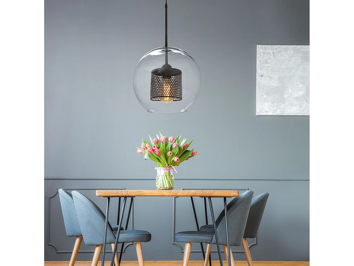 Lampe Suspendue Toolight App557-1Cp 20Cm Black