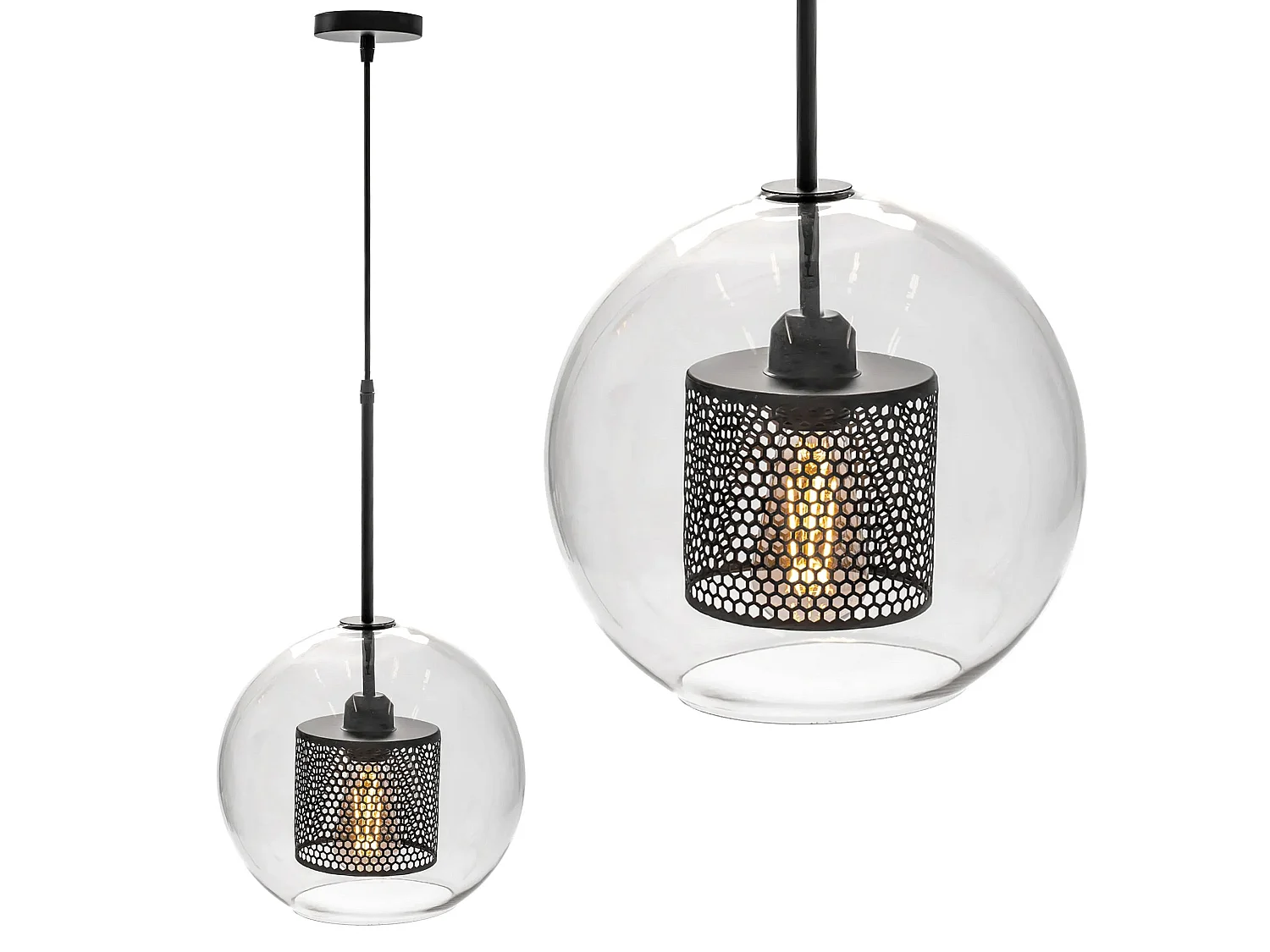 Toolight APP557-1CP hængelampe sort 60X20X60CM
