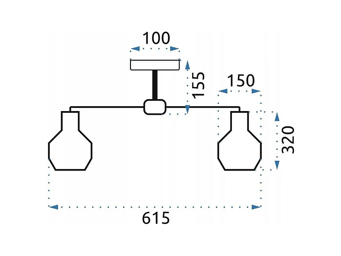 Lampe Suspendue Toolight App734-3C Black