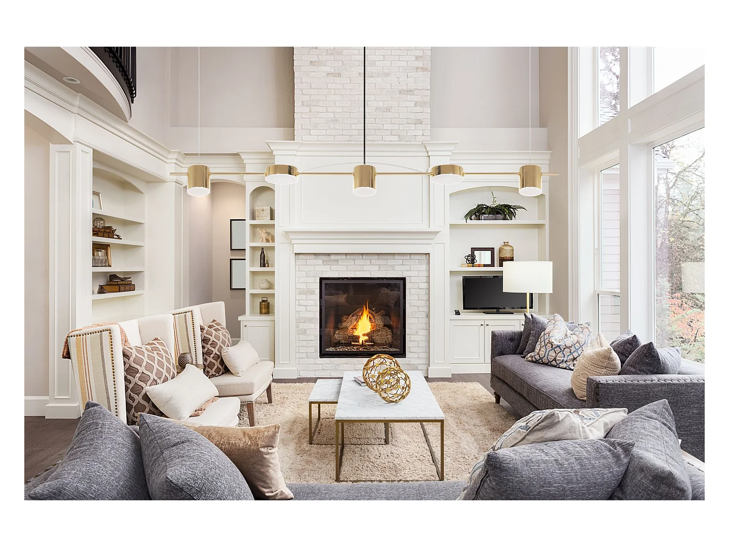 Hanglamp Toolight Led App929-5Cp Gold