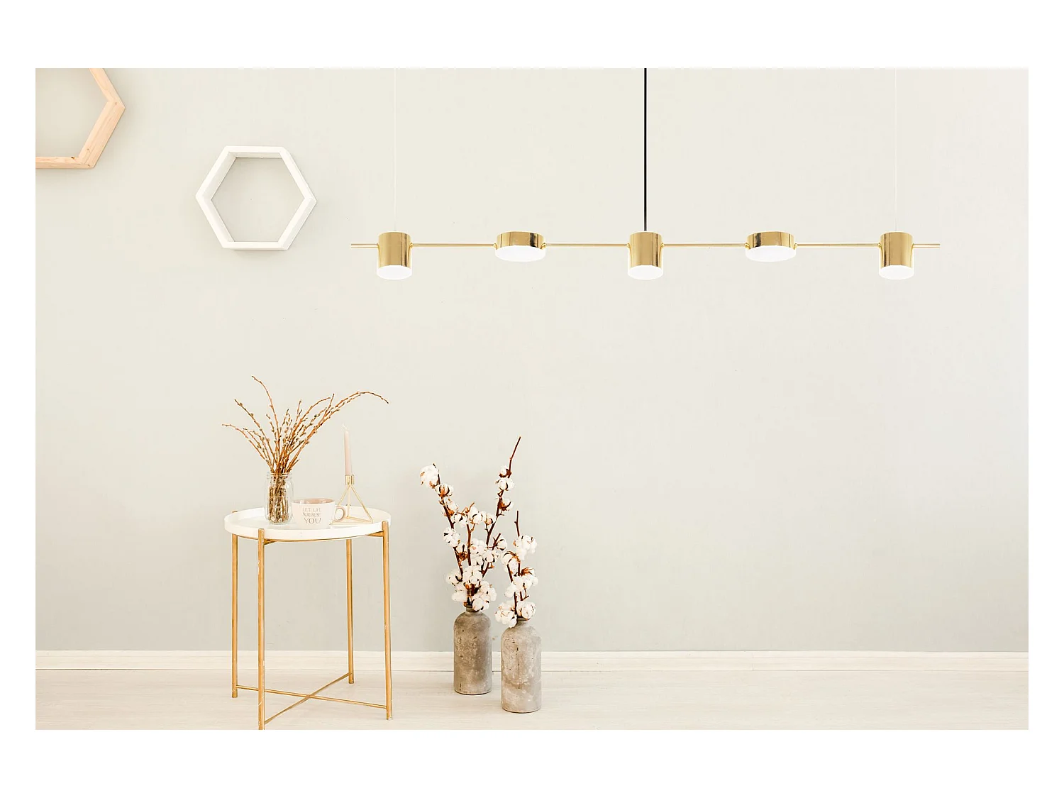 Hanglamp Toolight Led App929-5Cp Gold