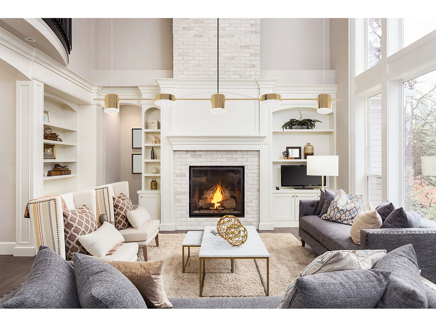 Hanglamp Toolight Led App929-5Cp Gold