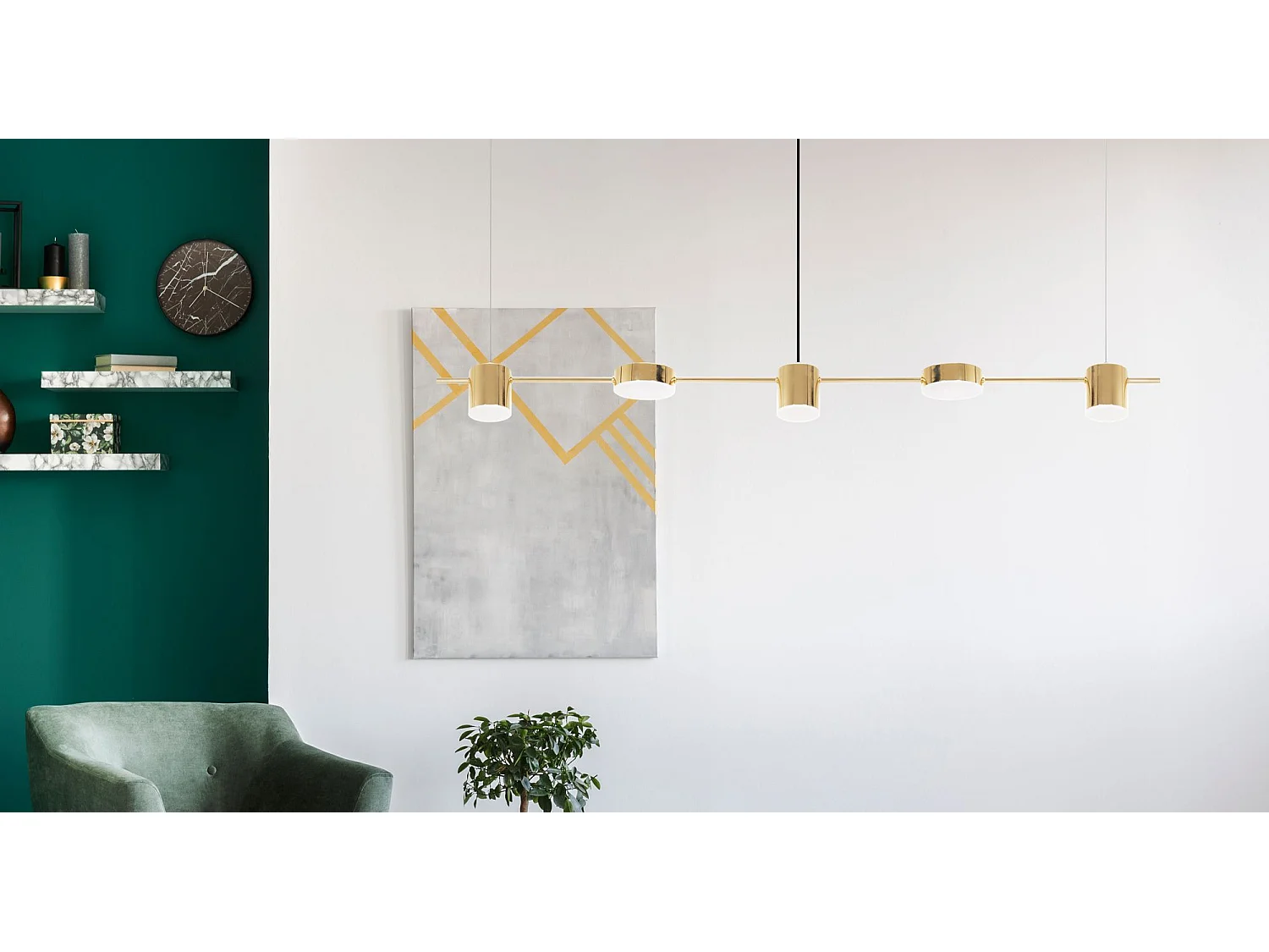 Hanglamp Toolight Led App929-5Cp Gold