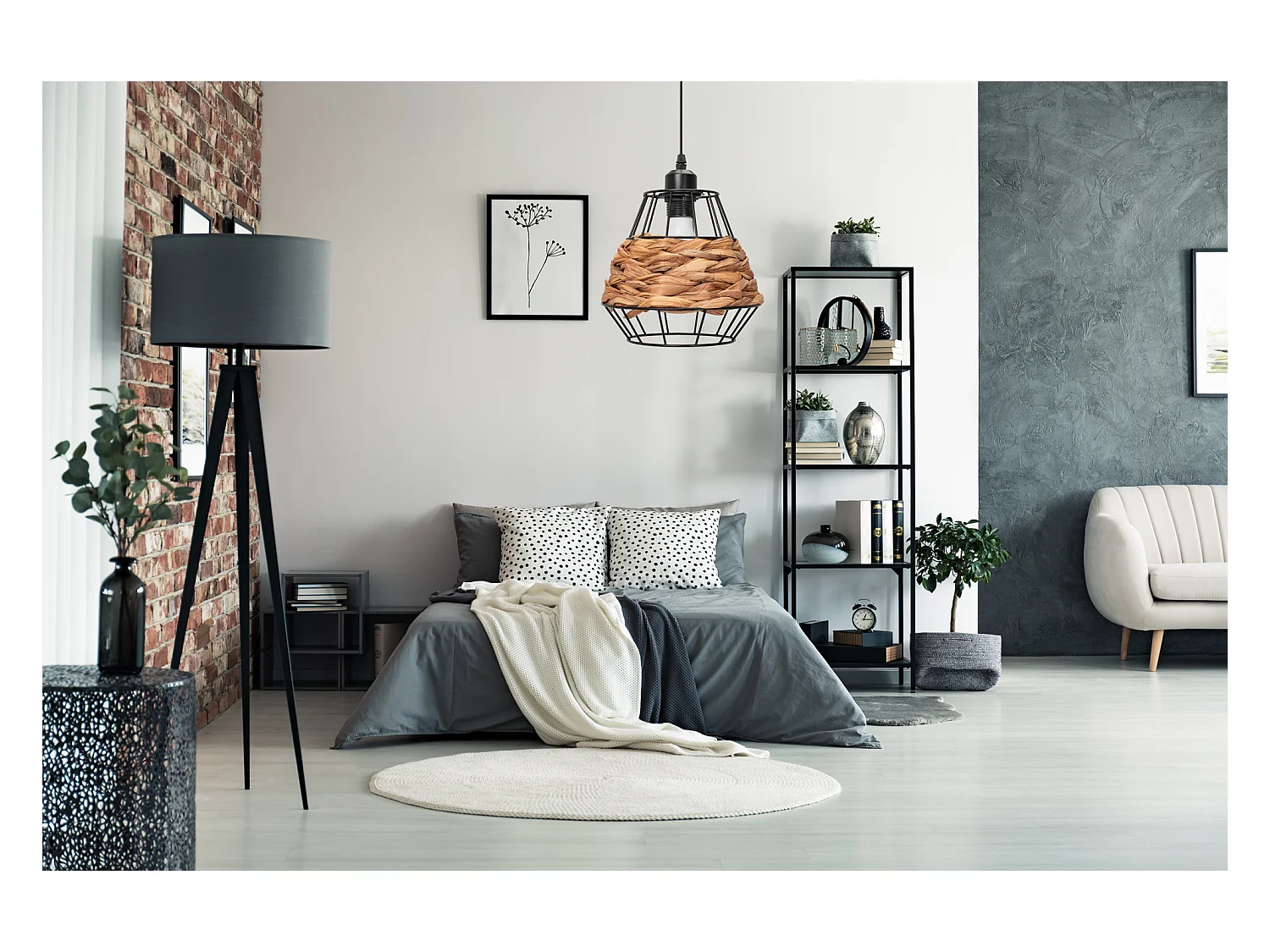 Lampe Suspendue Toolight App989-1Cp Black