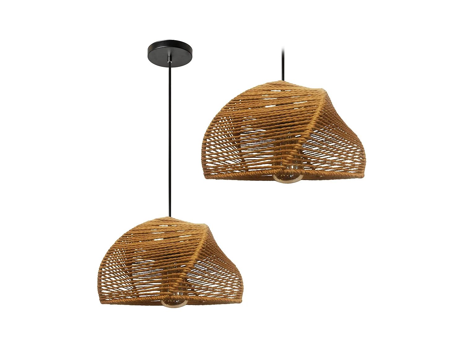 Lampe Suspendue Toolight App1316-1Cp Boho Brown