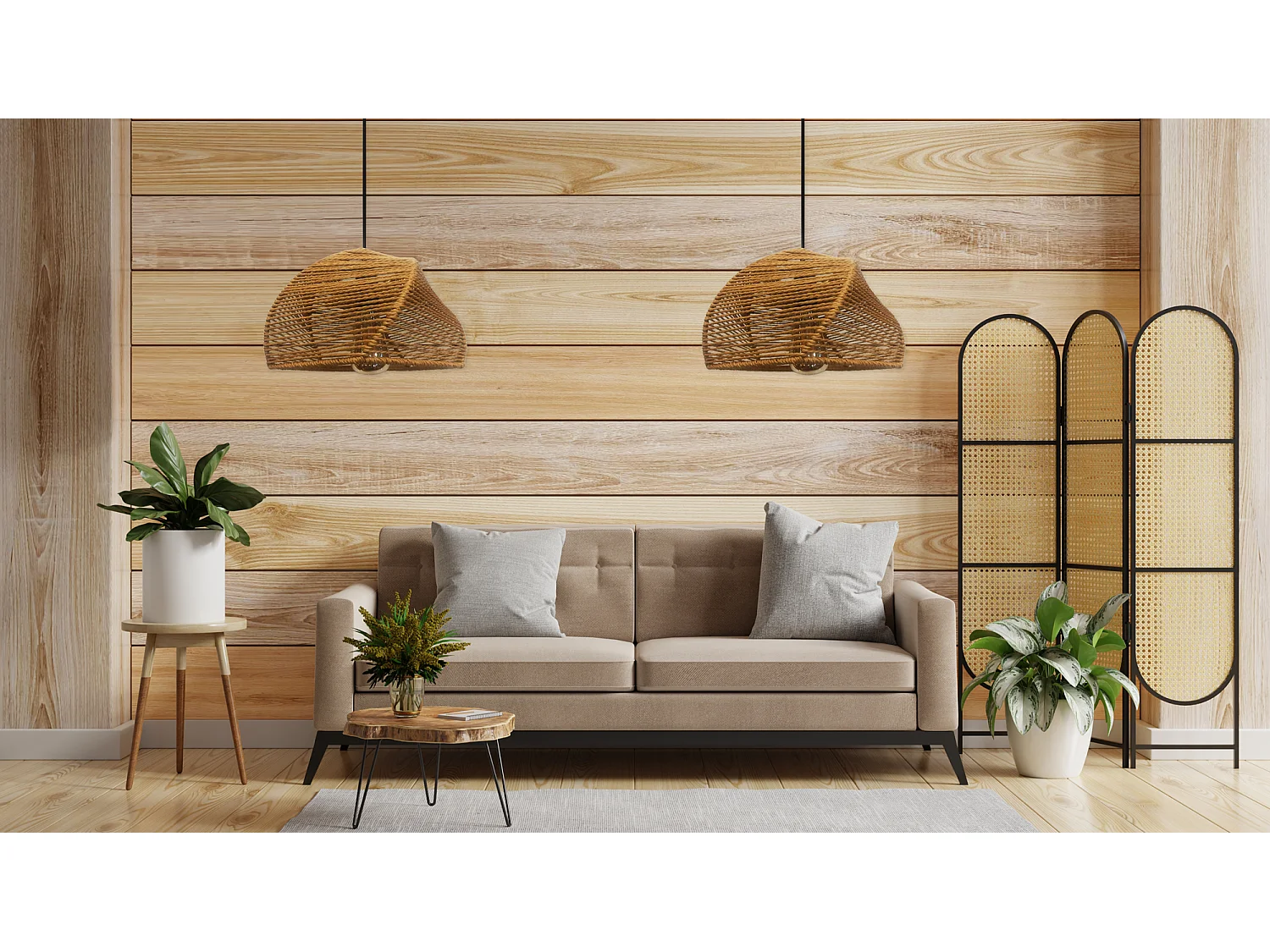 Lampe Suspendue Toolight App1316-1Cp Boho Brown