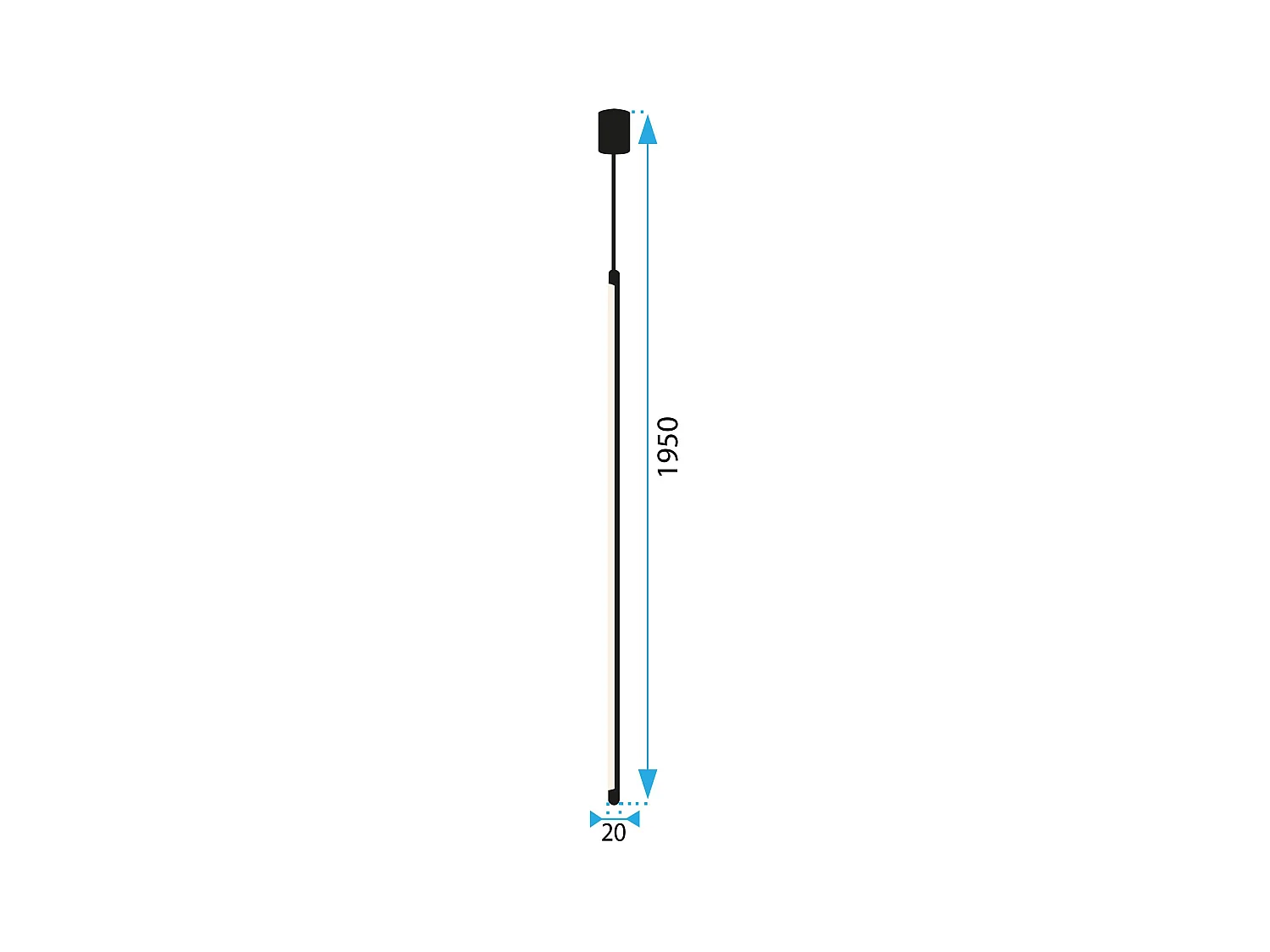 Hanglamp Toolight Led App1413-C 100Cm Black
