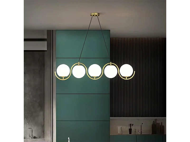 Candeeiro Suspenso Toolight App1440-5Cp Gold