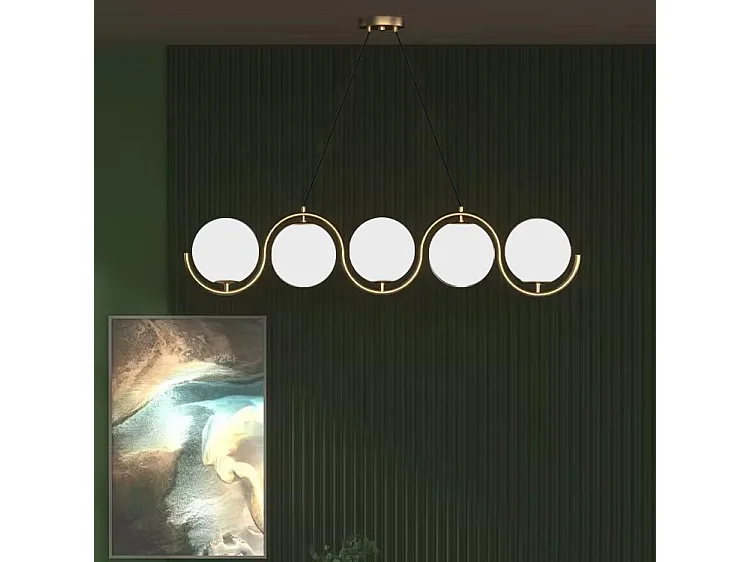 Candeeiro Suspenso Toolight App1440-5Cp Gold