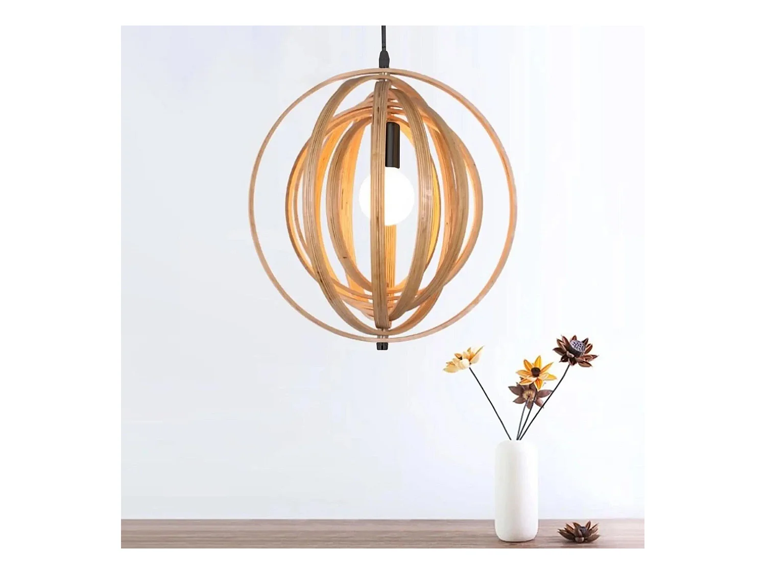 Lampe Suspendue Toolight App1278-1Cp Boho Beige