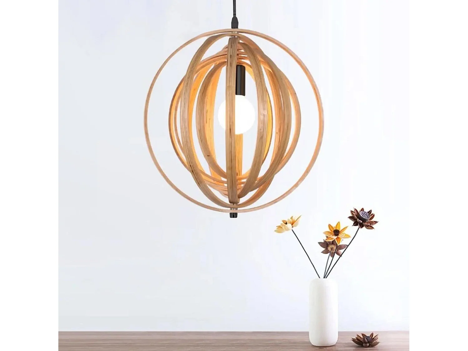 Lampe Suspendue Toolight App1278-1Cp Boho Beige
