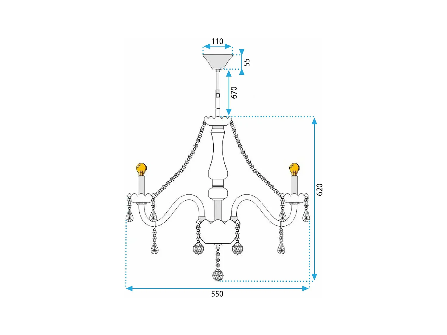 Candeeiro Suspenso Toolight 392183 6 Grey