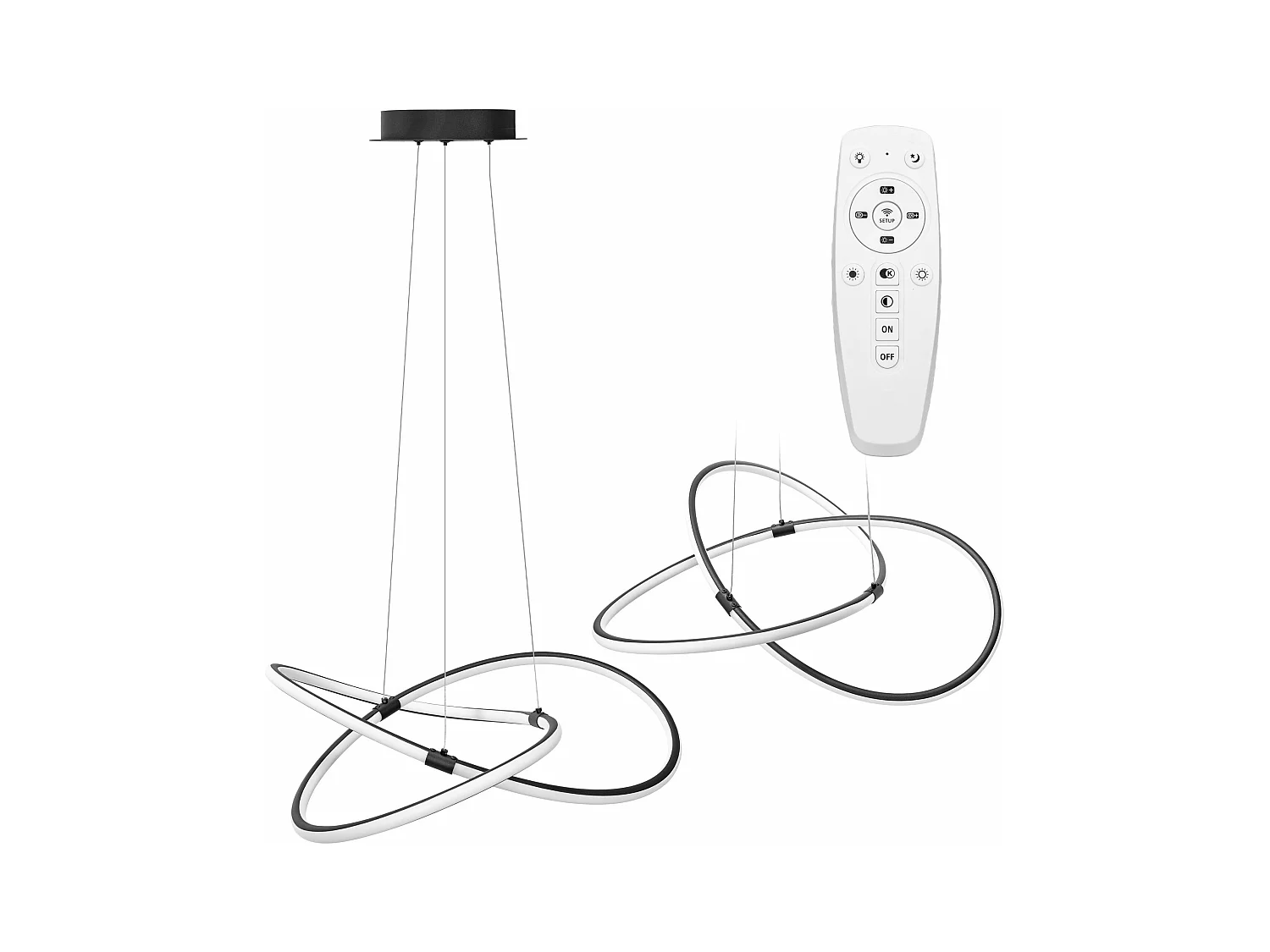 Lampe Suspendue Toolight App1193-Cp Black