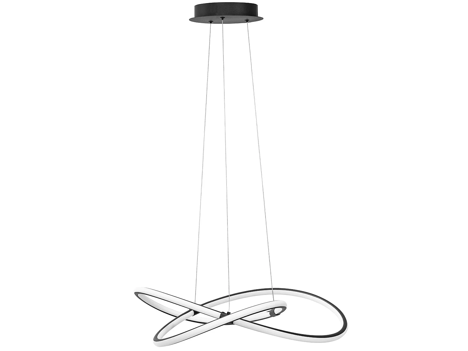 Toolight APP1193-CP hængelampe sort 54X54X13CM