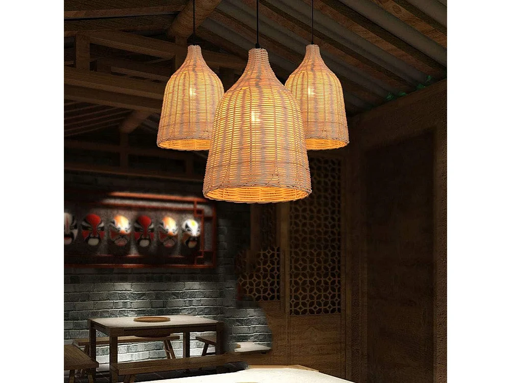 Lampe Suspendue Toolight App1646-1Cp Boho Beige