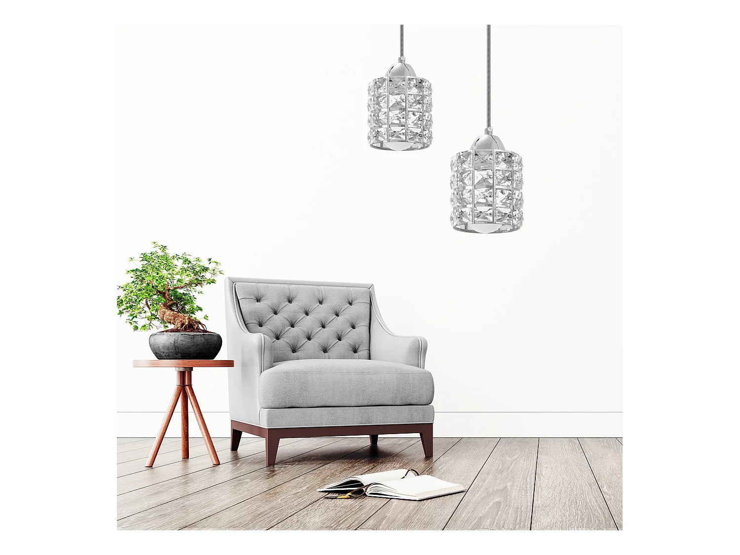 Lampe Suspendue Toolight App727-1Cp Chrome