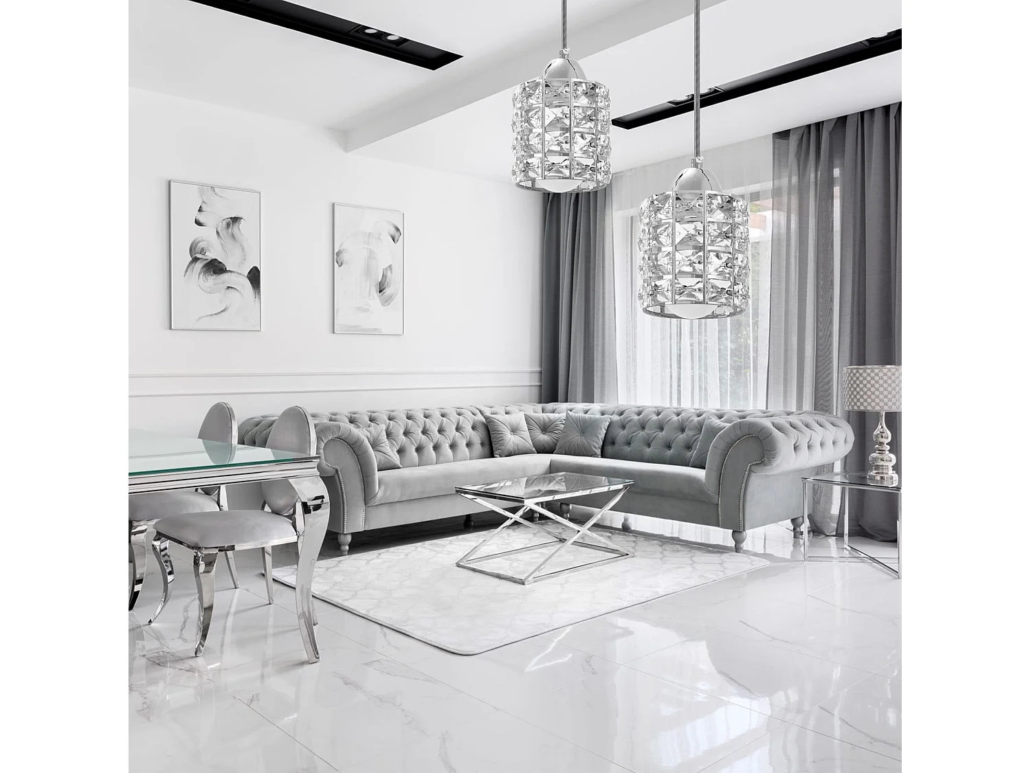 Lampe Suspendue Toolight App727-1Cp Chrome