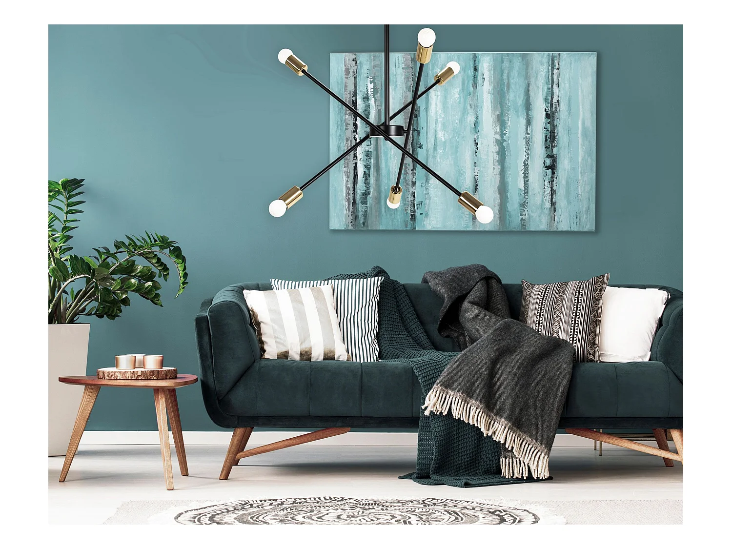 Lampe Suspendue Toolight App1116-6Cp Black